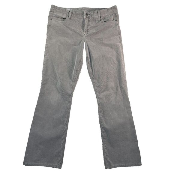 Gap 1969 Perfect Boot Corduroy Pants Jeans Women's Size 32 R Color Pavement - Picture 1 of 9